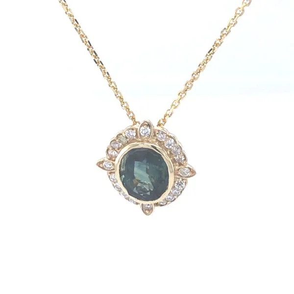 Gemstone Pendant Necklace Image 3 Adler's Diamonds Saint Louis, MO