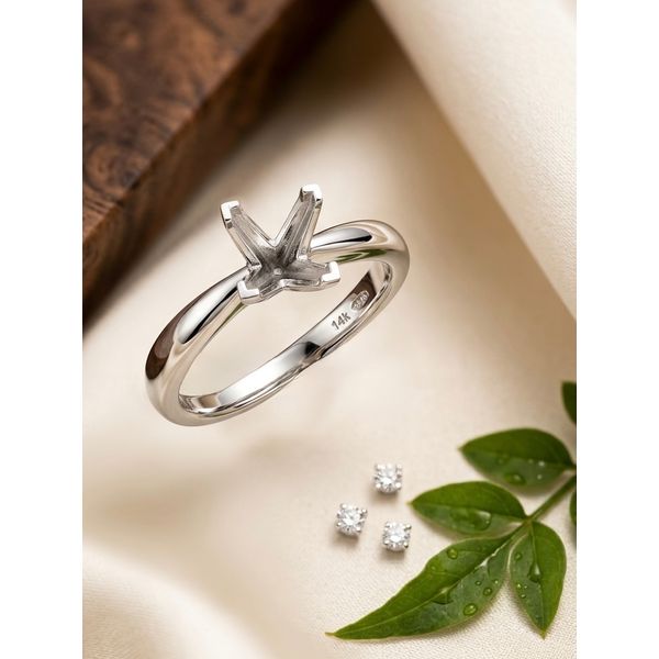 Solitaire Engagement Ring Mounting Adler's Diamonds Saint Louis, MO