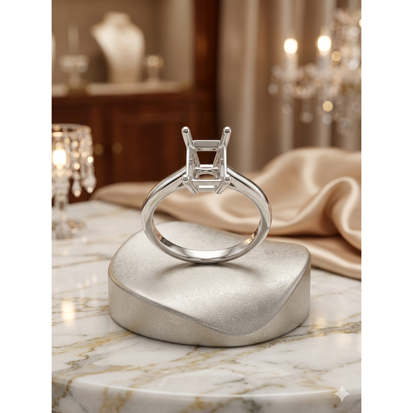 Solitaire Engagement Ring Mounting Adler's Diamonds Saint Louis, MO