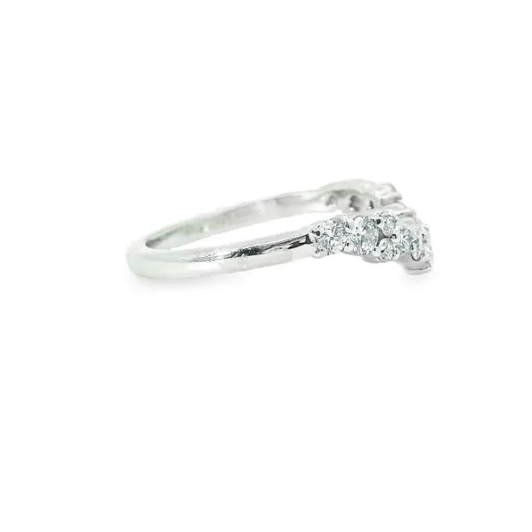 Aires Diamond Contour Wedding Band Image 2 Aires Jewelers Morris Plains, NJ