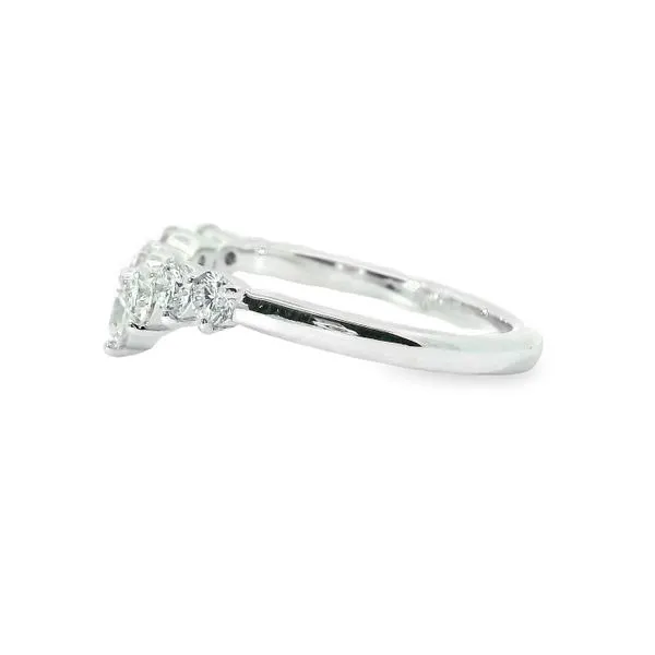 Aires Diamond Contour Wedding Band Image 2 Aires Jewelers Morris Plains, NJ