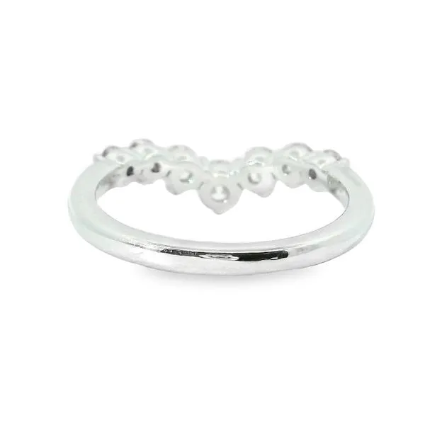Aires Diamond Contour Wedding Band Image 4 Aires Jewelers Morris Plains, NJ