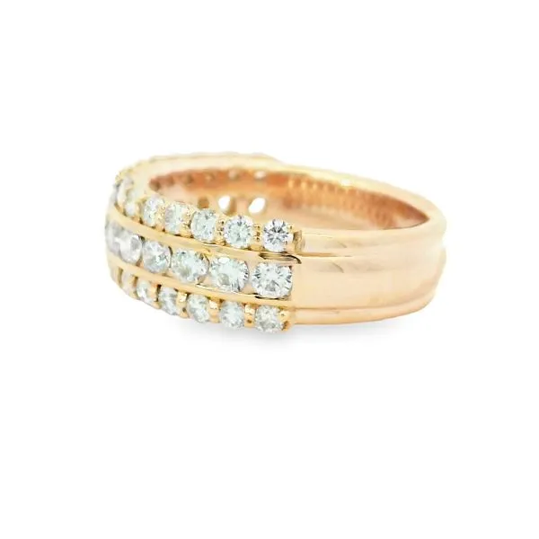 Aires Diamond Wedding Band Image 2 Aires Jewelers Morris Plains, NJ