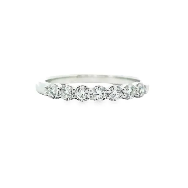 Aires Diamond Shared Prong Wedding Band Aires Jewelers Morris Plains, NJ