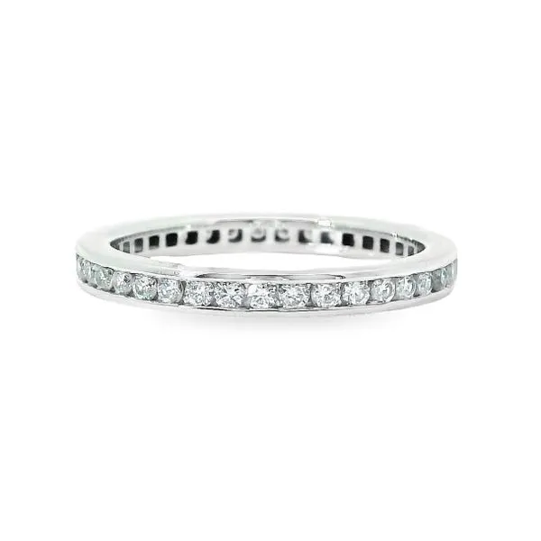 Aires Diamond Eternity Wedding Band Image 2 Aires Jewelers Morris Plains, NJ