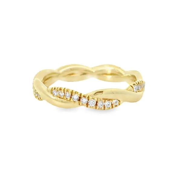 Aires Diamond Twist Eternity Band Aires Jewelers Morris Plains, NJ