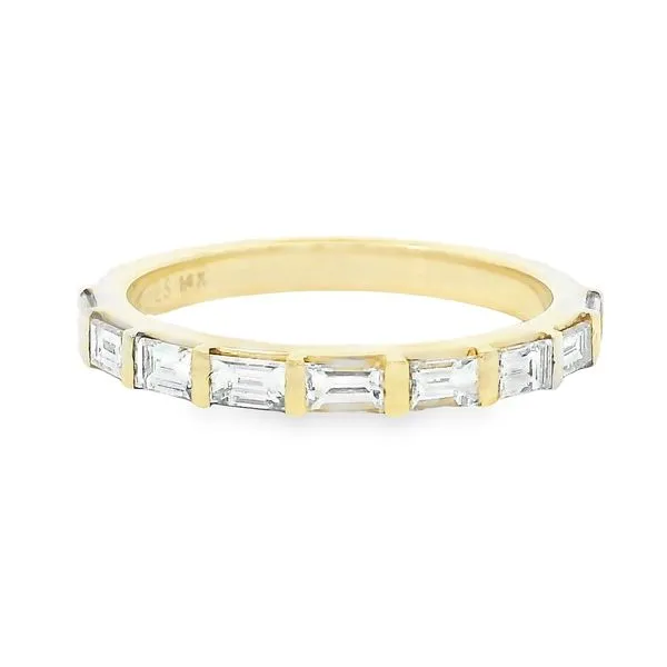 Aires Diamond Baguette Wedding Band Aires Jewelers Morris Plains, NJ