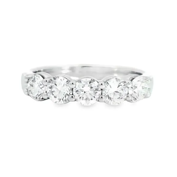 Aires Diamond Shared Prong Wedding Ring Aires Jewelers Morris Plains, NJ