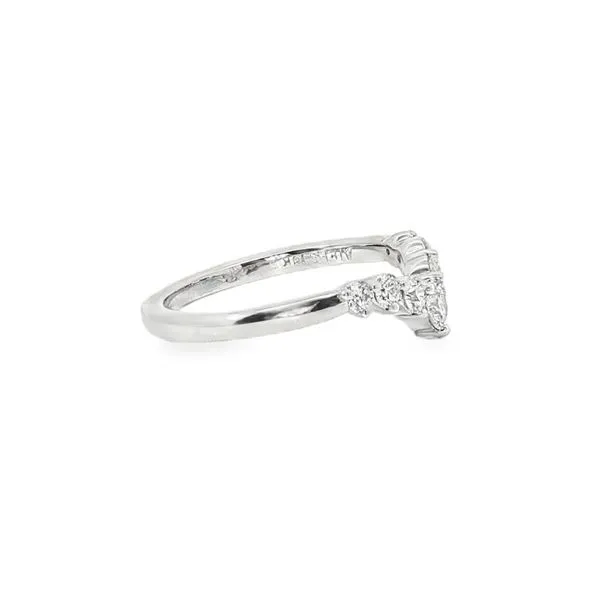 Aires Chevron Diamond Wedding Band Image 2 Aires Jewelers Morris Plains, NJ