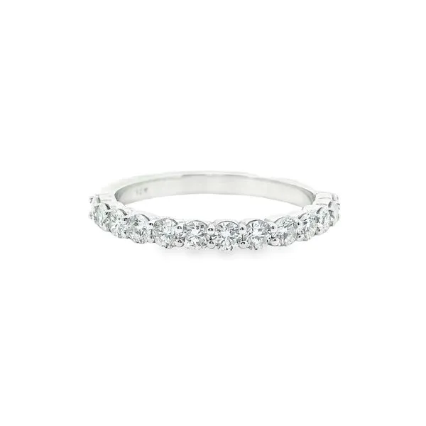 Aires Diamond Shared Prong Wedding Band Aires Jewelers Morris Plains, NJ