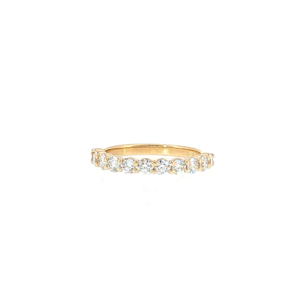 Aires Diamond Shared Prong Wedding Band Aires Jewelers Morris Plains, NJ