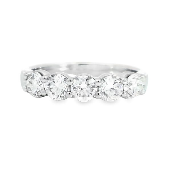 Aires Diamond Shared Prong Wedding Ring Aires Jewelers Morris Plains, NJ