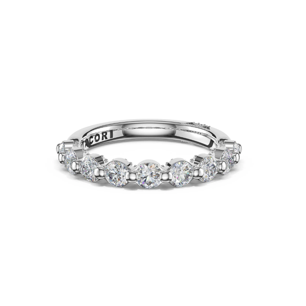 Tacori Round Diamond Wedding Band, 2mm Aires Jewelers Morris Plains, NJ