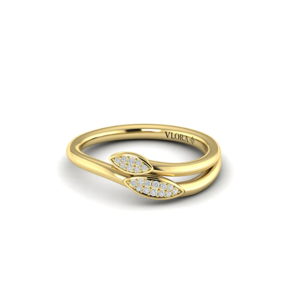 Double Oval Pavé Diamond Ring Aires Jewelers Morris Plains, NJ
