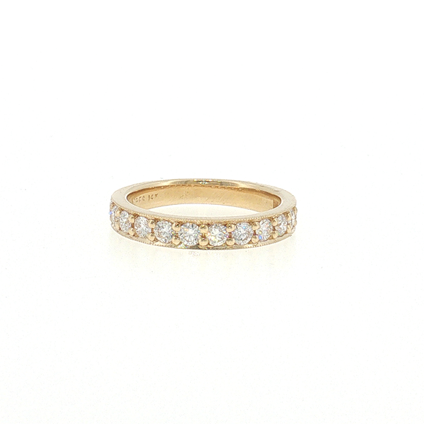 Yellow Gold Diamond Wedding Band Aires Jewelers Morris Plains, NJ