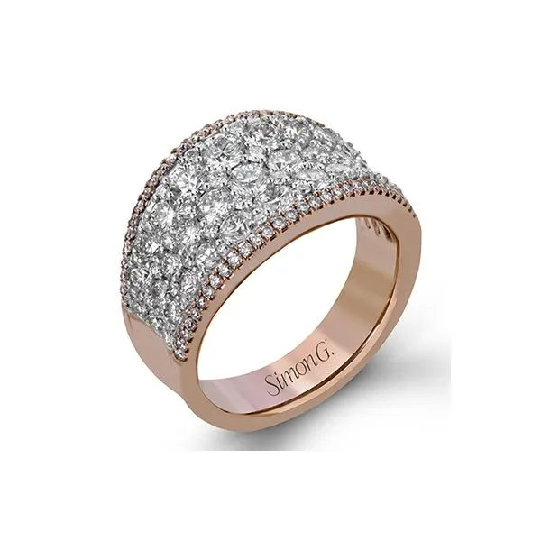 Simon G White and Pink Diamond Ring Aires Jewelers Morris Plains, NJ