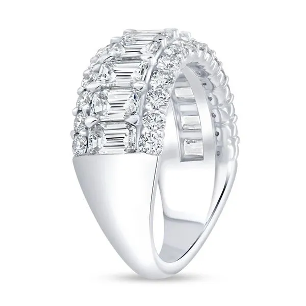 White Gold Diamond Band Image 2 Aires Jewelers Morris Plains, NJ