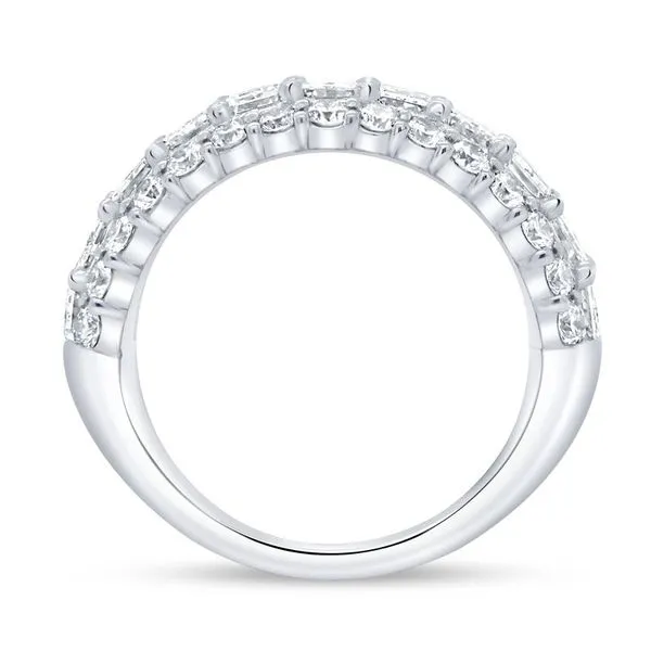 White Gold Diamond Band Image 3 Aires Jewelers Morris Plains, NJ