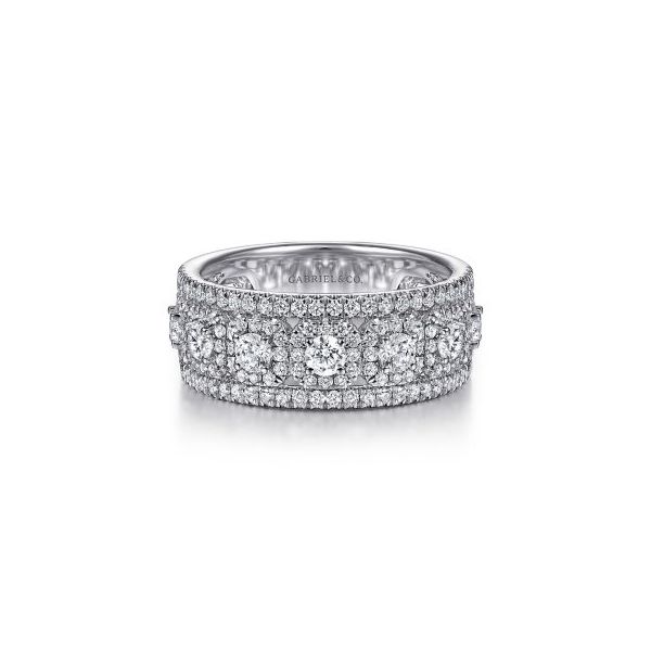 Gabriel & Co Diamond Wide Band Ring Aires Jewelers Morris Plains, NJ