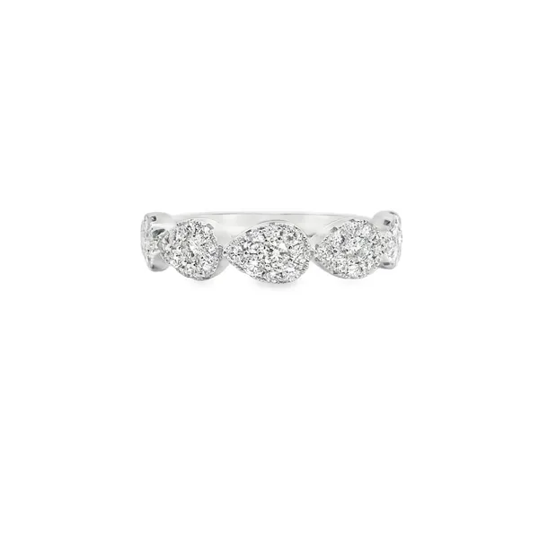 Diamond Pave Cluste Ring Aires Jewelers Morris Plains, NJ