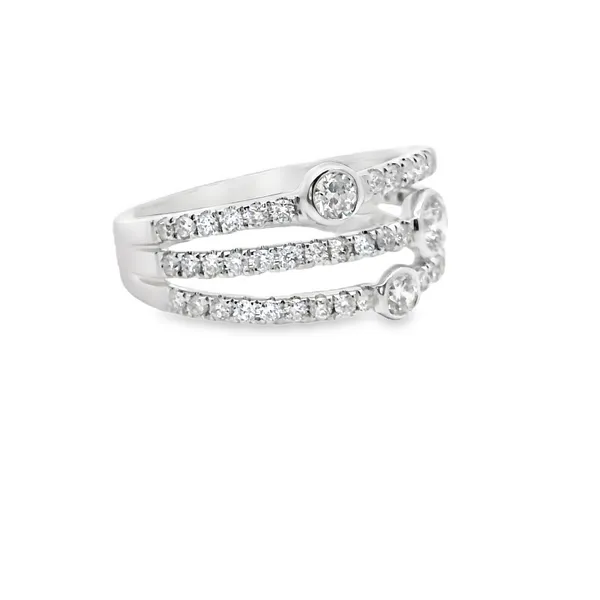 Diamond Bezel Accent Ring Image 2 Aires Jewelers Morris Plains, NJ