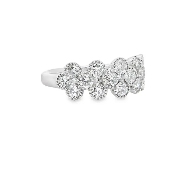 Diamond CLover Design Ring Image 2 Aires Jewelers Morris Plains, NJ