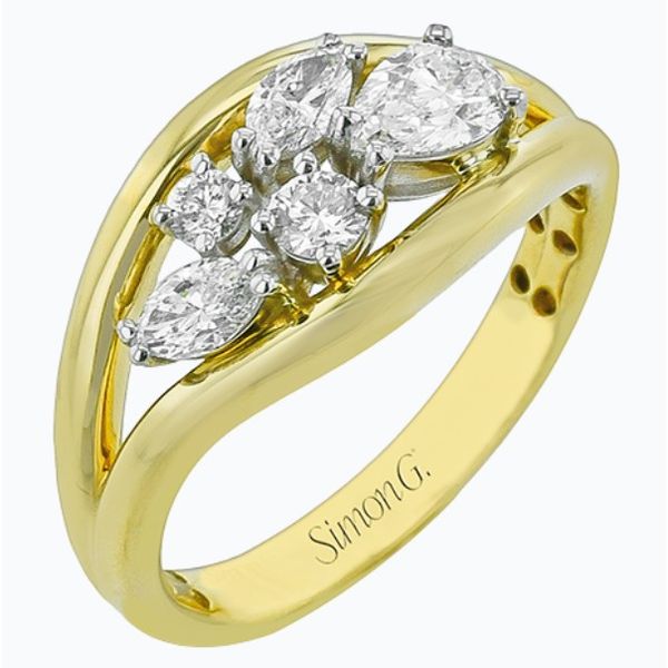 Simon G Diamond Cluster Ring Aires Jewelers Morris Plains, NJ