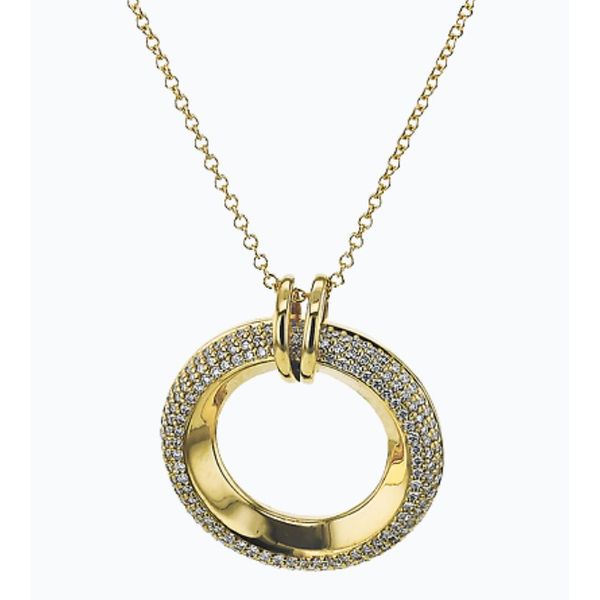 Simon G Diamond Circle Pendant Aires Jewelers Morris Plains, NJ