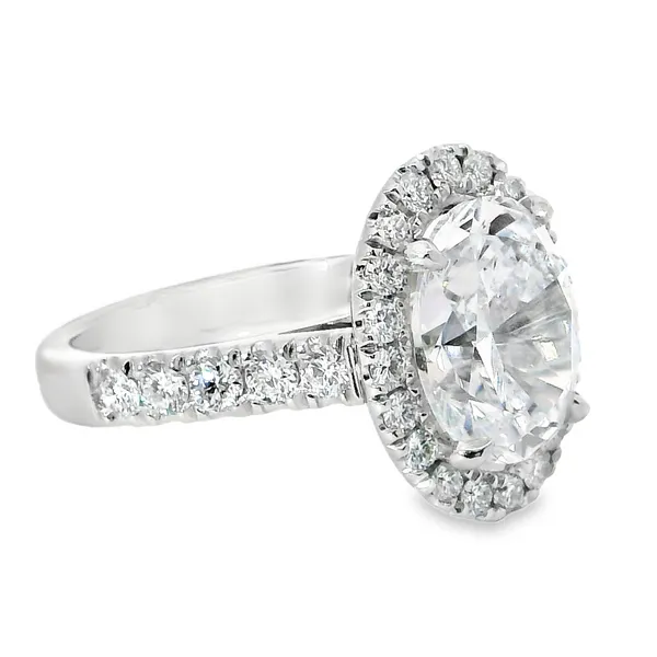 Aires Oval Diamond Engagement Ring Mounting Image 3 Aires Jewelers Morris Plains, NJ