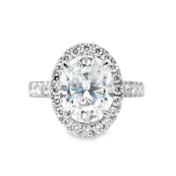 Aires Oval Diamond Engagement Ring Mounting Aires Jewelers Morris Plains, NJ