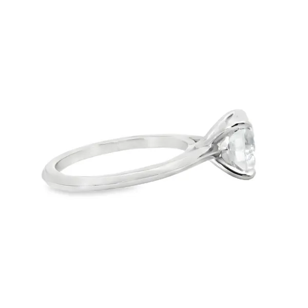 Aires Platinum Solitaire Engagagement Ring Mounting Image 3 Aires Jewelers Morris Plains, NJ
