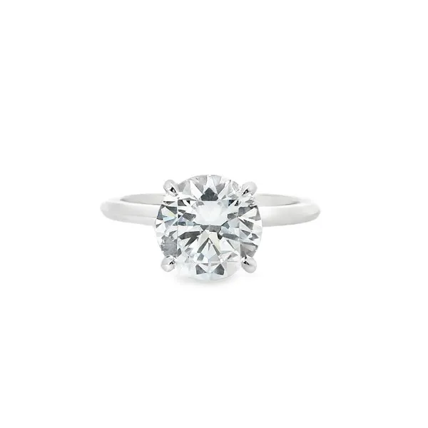 Aires Platinum Solitaire Engagagement Ring Mounting Aires Jewelers Morris Plains, NJ