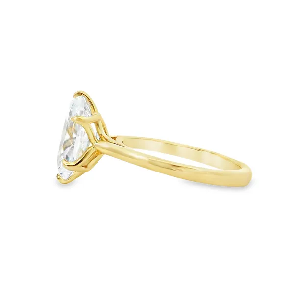 Aires Oval Solitaire Engagement Ring Mounting Image 3 Aires Jewelers Morris Plains, NJ