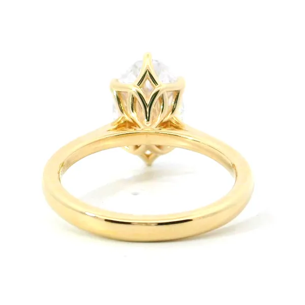 Aires Oval Solitaire Engagement Ring Mounting Image 4 Aires Jewelers Morris Plains, NJ