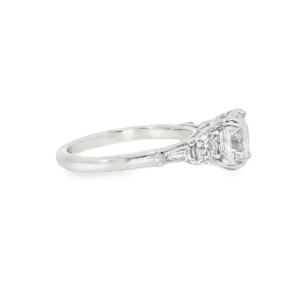 Aires Three Stone Engagement Ring Mounting Image 3 Aires Jewelers Morris Plains, NJ