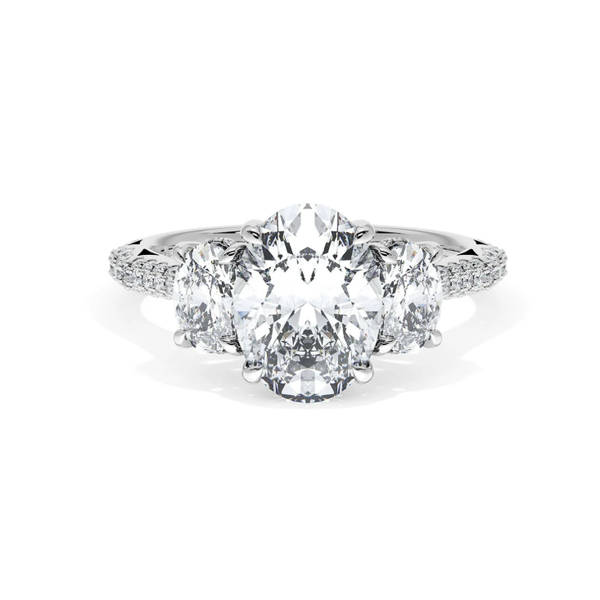 Tacori Founder's Collection Oval 3-Stone Engagement Ring Aires Jewelers Morris Plains, NJ