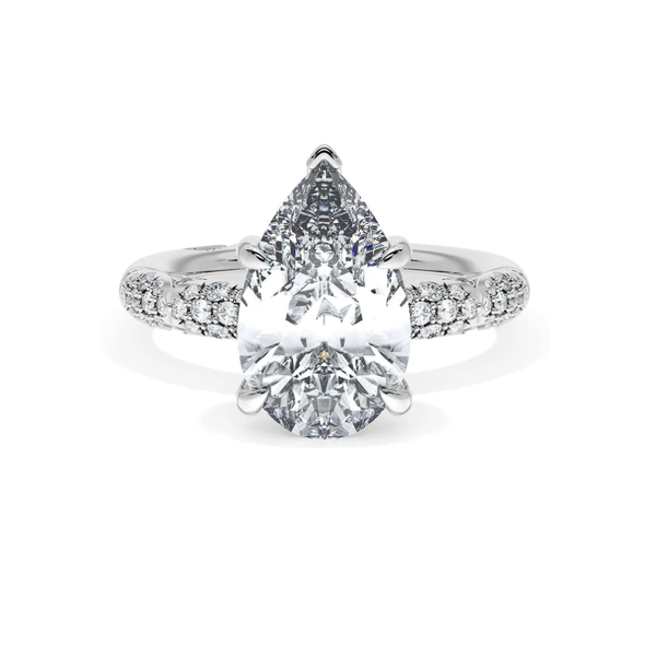 Tacori Pear Bloom Engagement Ring Aires Jewelers Morris Plains, NJ