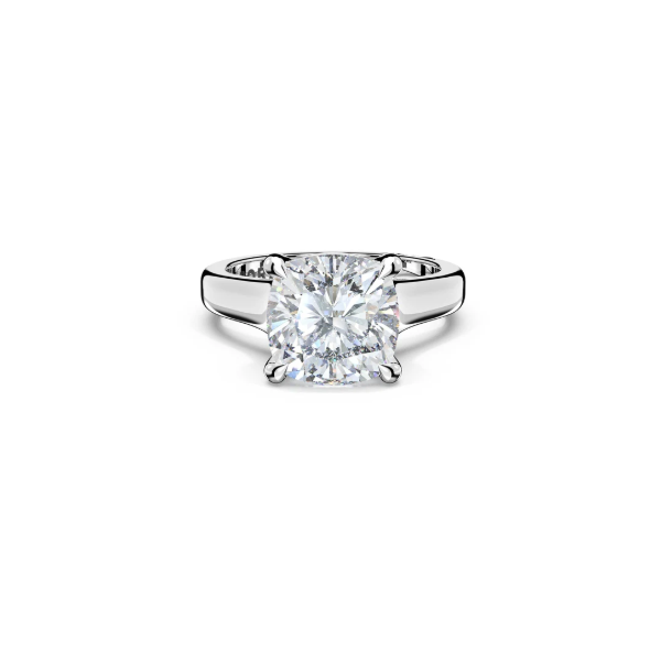 Tacori Cushion Wide Band Solitaire Engagement Ring Aires Jewelers Morris Plains, NJ