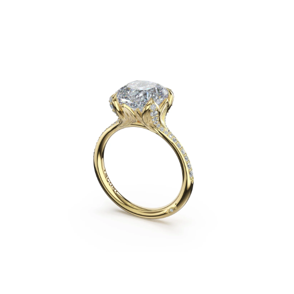 Tacori Cushion Petal-Crown Pavé Intense Solitaire Image 2 Aires Jewelers Morris Plains, NJ