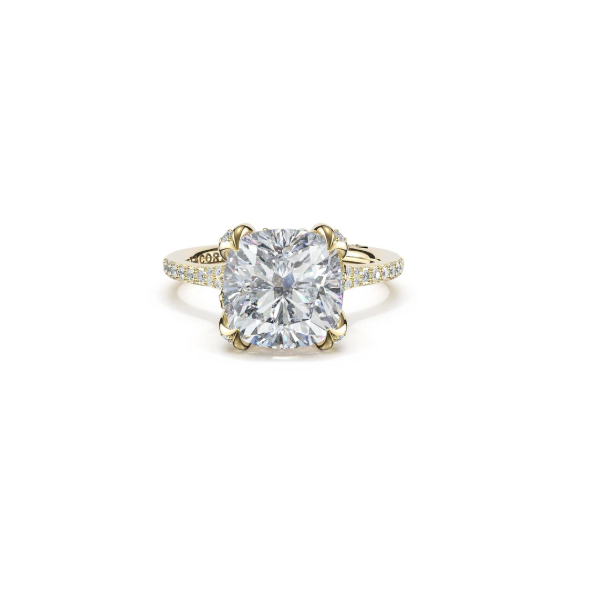 Tacori Cushion Petal-Crown Pavé Intense Solitaire Aires Jewelers Morris Plains, NJ