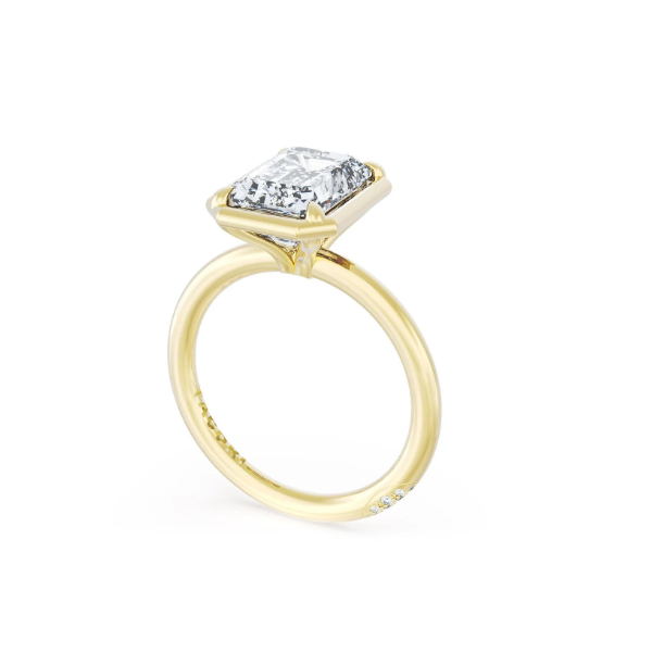 Tacori Emerald Solitaire Engagement Ring Image 2 Aires Jewelers Morris Plains, NJ