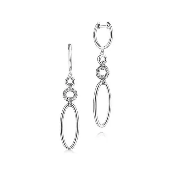 Gabriel & Co Diamond Dangle Earrings Aires Jewelers Morris Plains, NJ