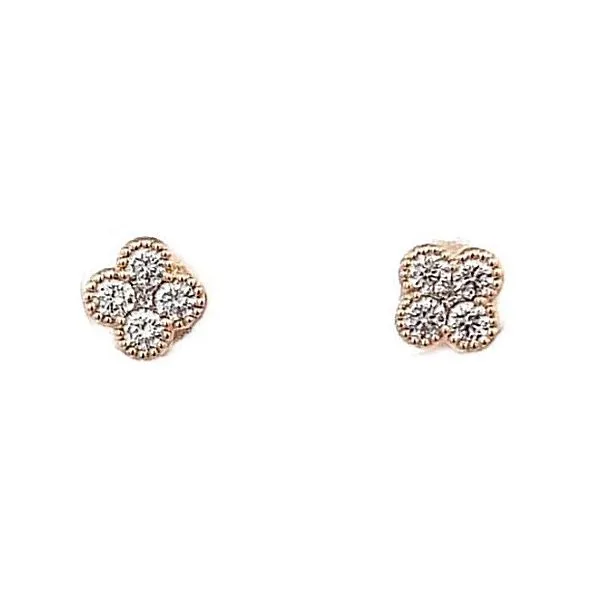 Diamond Clover Earrings Aires Jewelers Morris Plains, NJ