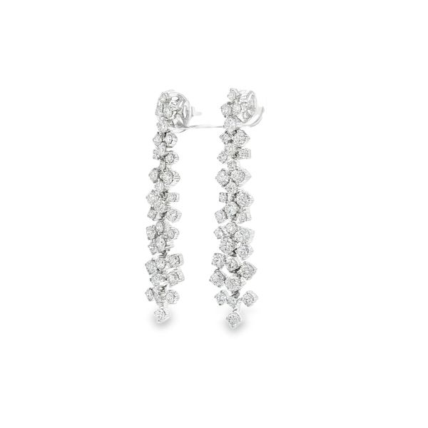 White Gold Chandelier Earring Image 2 Aires Jewelers Morris Plains, NJ