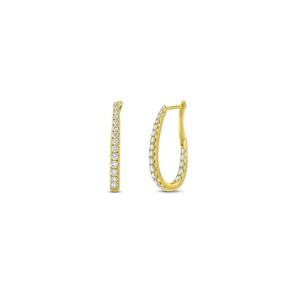 Uneek Diamond Hoop Earrings Aires Jewelers Morris Plains, NJ
