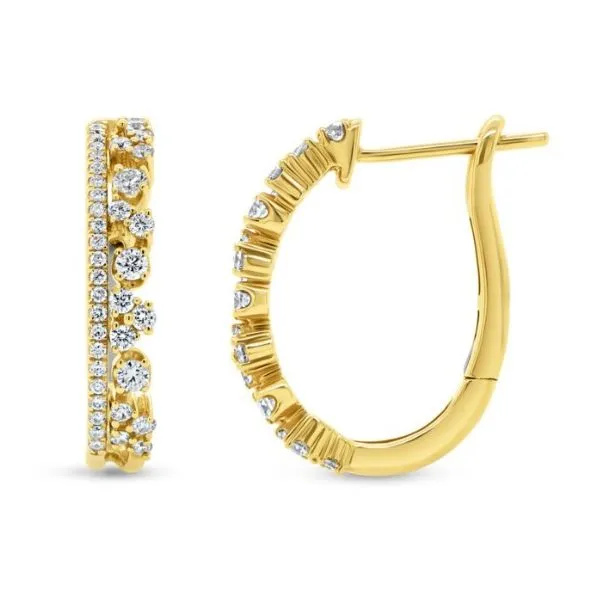 Uneek Diamond Hoop Earrings Aires Jewelers Morris Plains, NJ