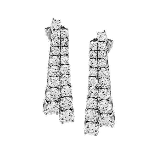Simon G Diamond Dangle Earrings Aires Jewelers Morris Plains, NJ