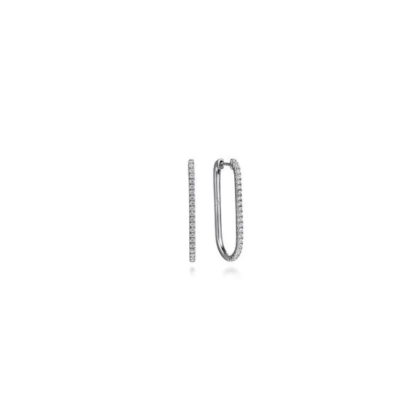 Gabriel & Co Diamond Hoop Earrings Aires Jewelers Morris Plains, NJ