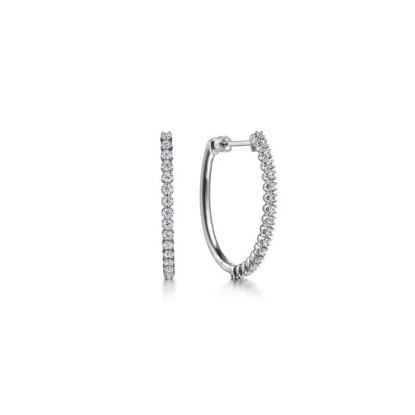 Gabriel & Co Diamond Hoop Earrings Aires Jewelers Morris Plains, NJ