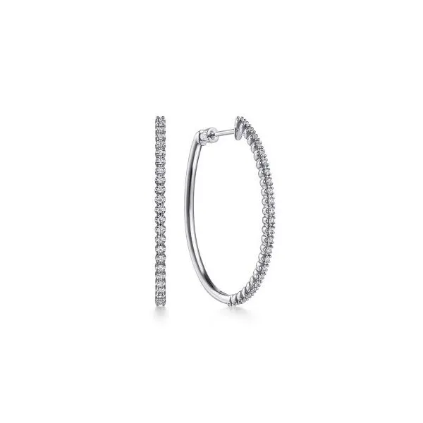 Gabriel & Co Diamond Hoop Earrings Aires Jewelers Morris Plains, NJ